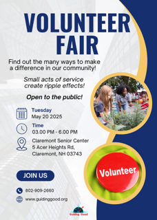 Volunter Fair - Small Acts Volunteer Fair poster